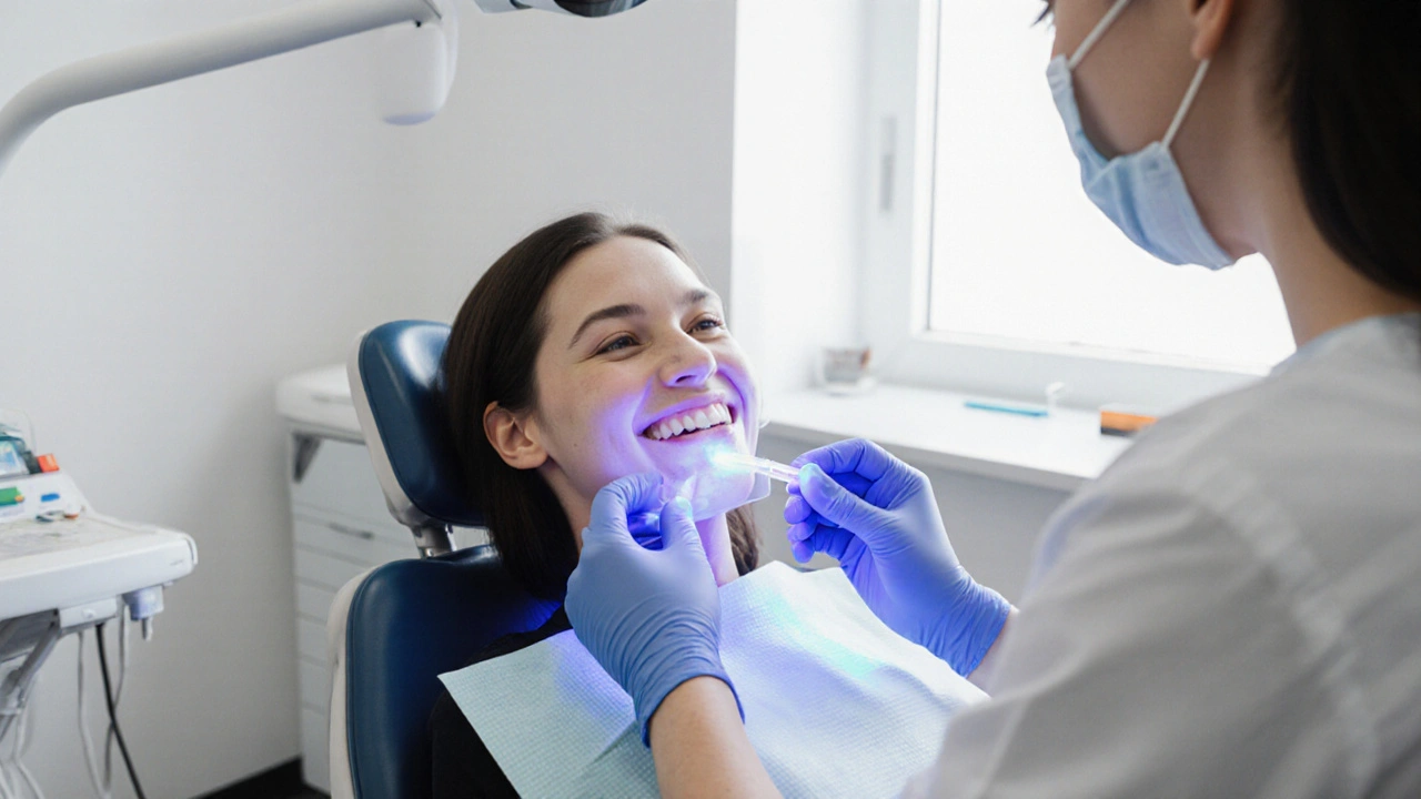 Jak probíhá ordinační bělení zubů: krok za krokem od návštěvy zubaře po výsledky