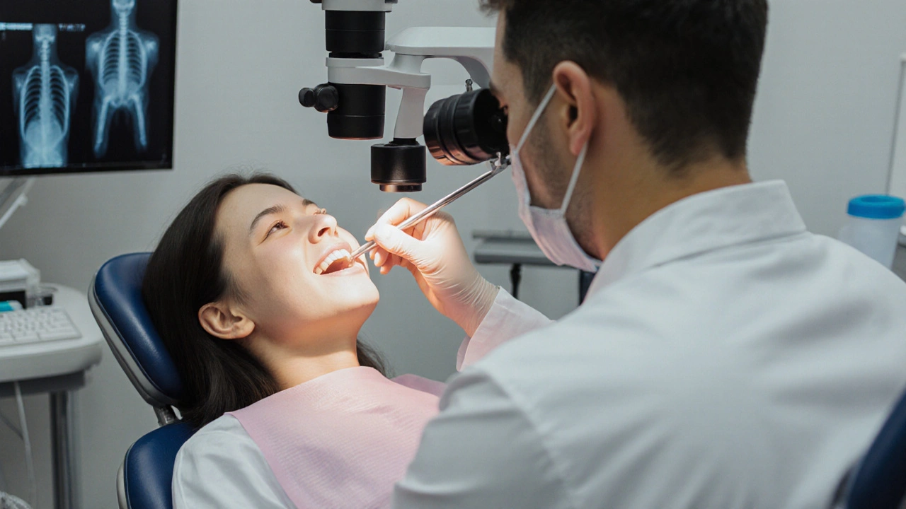 Jak se léčí zánět pod zubem - postup léčby kořenových kanálků