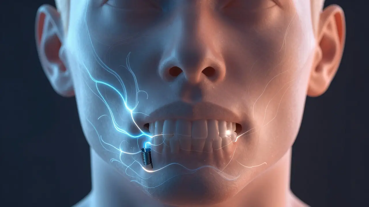 Postupné obnovování tvářové struktury díky růstu kosti po implantaci.