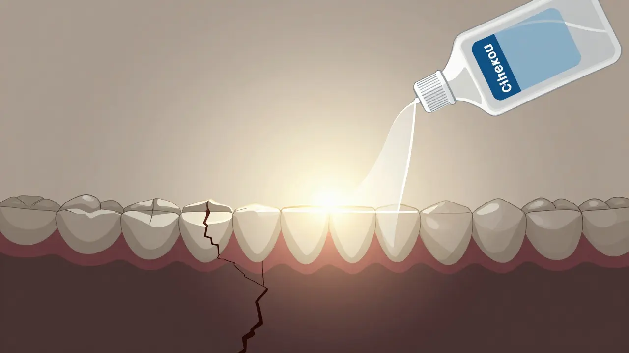 Zdravý úsměv vznikající z odstraněného zubního kamene
