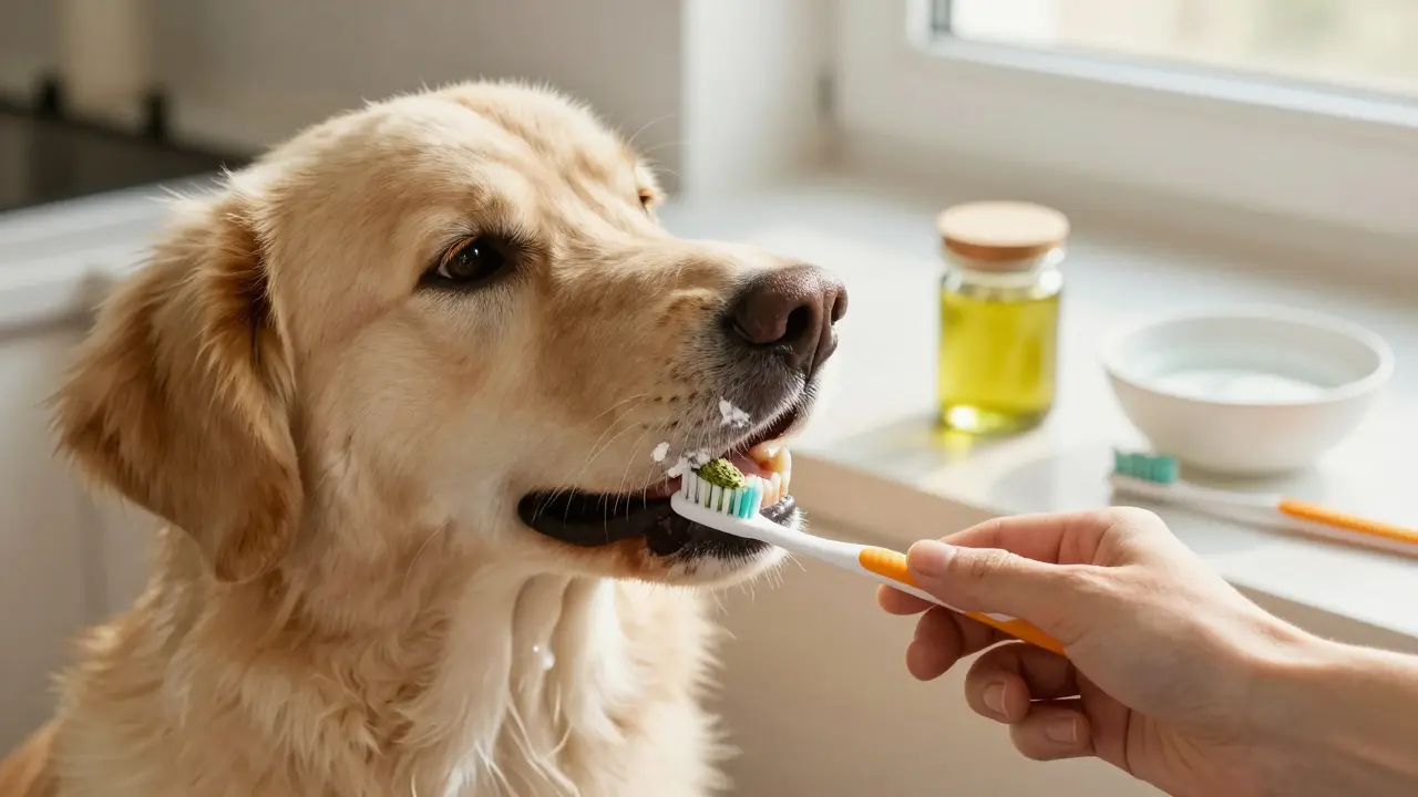 Jak vyrobit zubní pastu pro psy - přirozený způsob, jak odstranit zubní kámen a udržet ústa zdravá