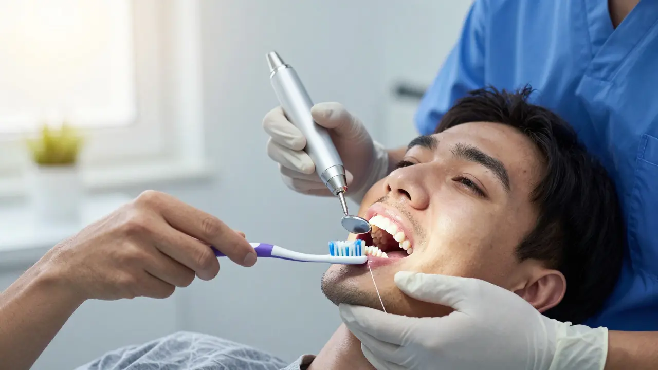 Jaký je rozdíl mezi individuální a profesionální dentální hygienou?
