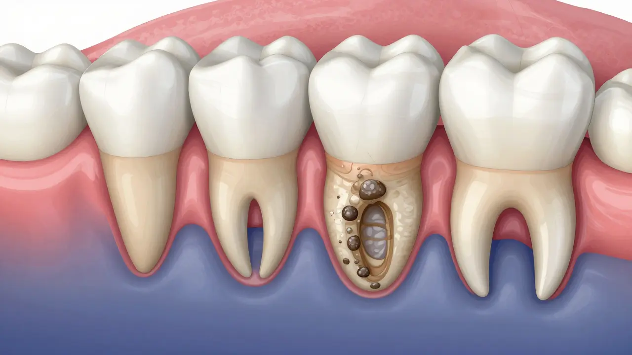 Zubní kámen pod dásní: Jak se bezpečně zbavit vlivem domácnosti a kdy jít ke zubaři