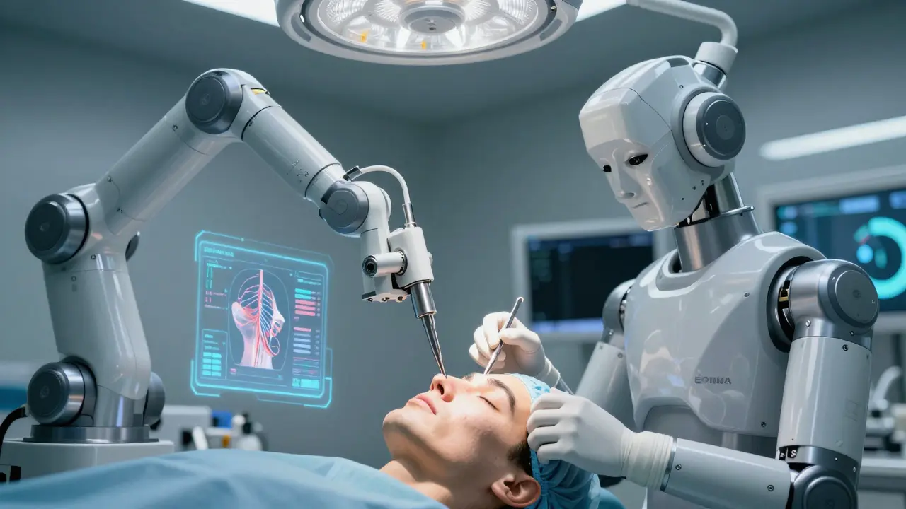Robotická asistence a AI v budoucnosti maxilofacie